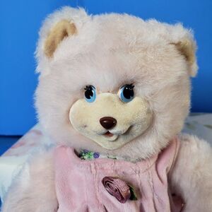 Vintage 90s Fisher Price Briarberry Pink Sarahberry Plush Bear Stuffed Animal